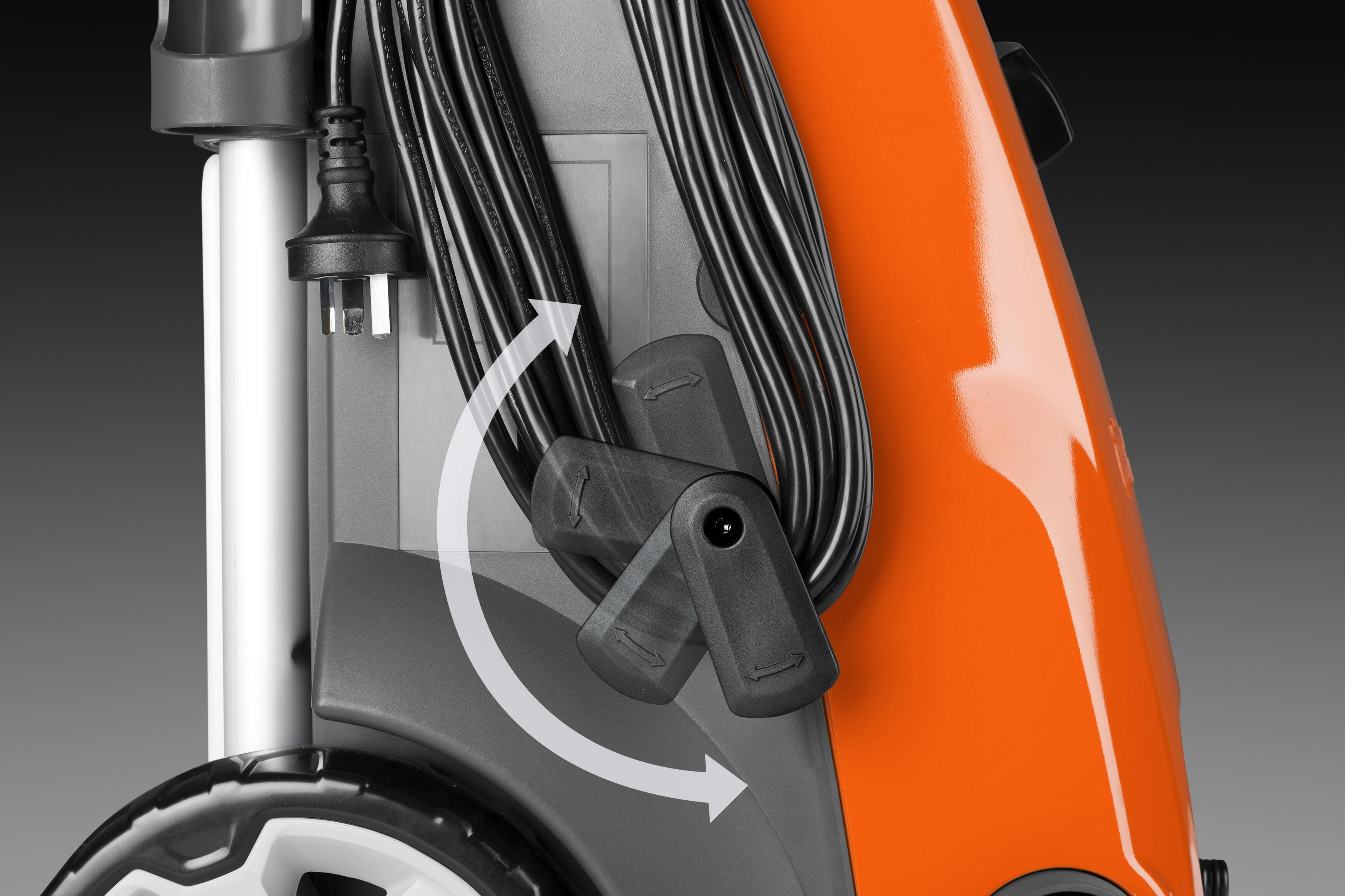 Хранение кабеля питания с быстрым разматыванием